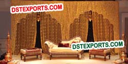 WEDDING STAGE EMBRODRIED ARCH DRAPES