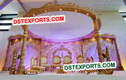 ROYAL INDIAN WEDDING WOOD MANDAP