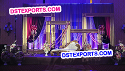 WEDDING STAGE WITH PHOTO FRAME BACKDROP