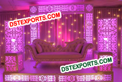 LATEST WEDDING LIGHTED STAGE SET