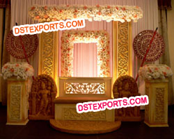 HINDU WEDDING CARVED STAGE