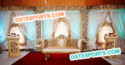 ASIAN WEDDING GLITERING STAGE SET