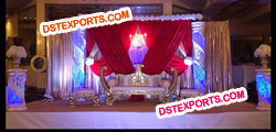 WEDDING STAGE WITH MAHARAJA SOFA SET