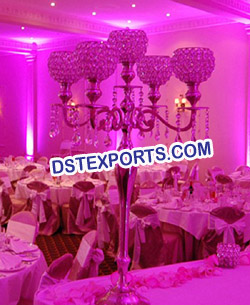 WEDDING CRYSTAL CANDELABRA CENTER PIECES