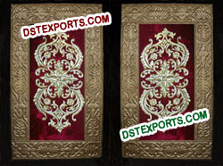 INDIAN WEDDING GOLDEN EMBRODRIED PANEL