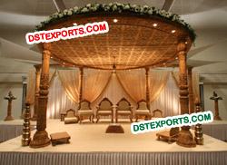 INDIAN SHADI WOODEN MANDAP