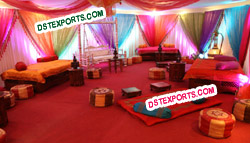 FULL MEHANDI STAGE SET