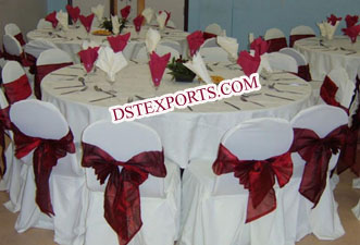WEDDING CHAIR COVER WITH SASHAS
