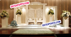 ENGLISH WEDDING WHITE STAGE SETS