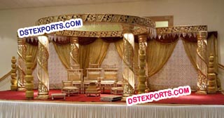 Wedding Gold Crystal Zali Mandap