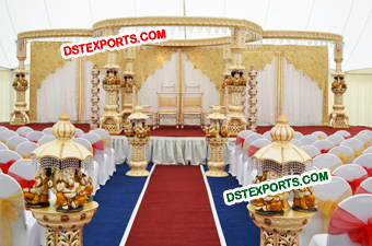 Ganesha Fiber Wedding Mandap Decoration