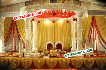 Indian Wedding Bollywood Crystal Mandap Set