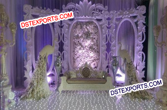 Wedding Stage With Designer Backdrop Frames