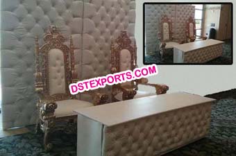 Modern Design Wedding Leather Padded Stage Set