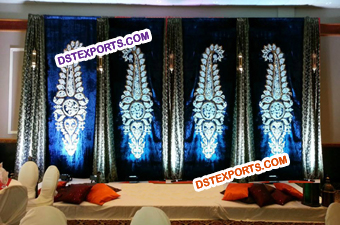 Wedding Stage Paisley Backdrop Decoration
