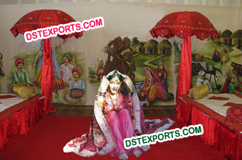 Punjabi Dulhan Fiber Statue