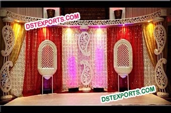 Indian Wedding Carrys Paisley Stage