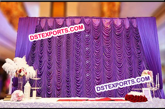 Wedding Elegent Mandap Stage Backdrop Curtain