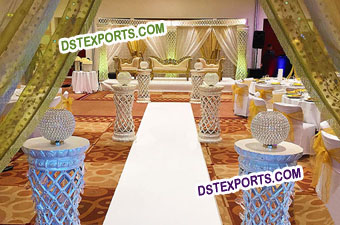 Wedding Palazzo Crystal Stage Decoration