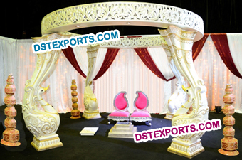 Designer Fiber Peacock Mandap Indian Wedding