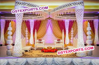 Diamond Fiber Wedding Mandap Decoration