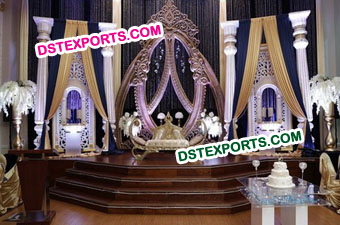 Royal Asian Wedding Stage Decorations