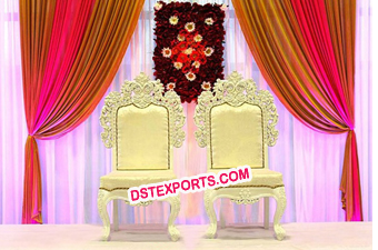 Indian Wedding wooden hand carved Mandap Chairs