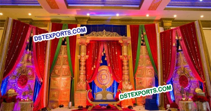 Traditional Indian Wedding Stage Decoration