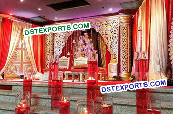 Mughal Decor For Wedding Reception Stage