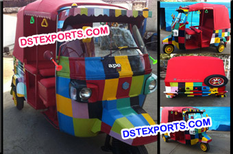 Wedding Decorated Auto Rickshaw for Bridal Entry