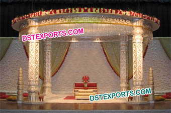 Lotus Pillar Wedding Mandap