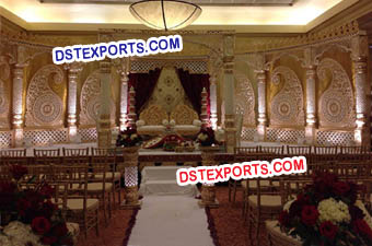 Traditional Indian Wedding Paisley Stage