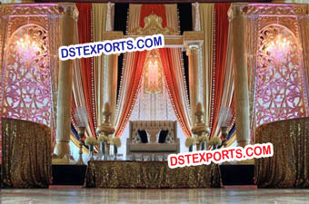 Royal Wedding Decorated Stage Set