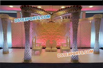 Wedding Butterfly Style Fiber Crystal Mandap