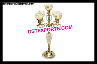 Gold Crystal Wedding Candelabra