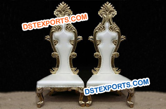 Royal carving Bride Groom Chairs