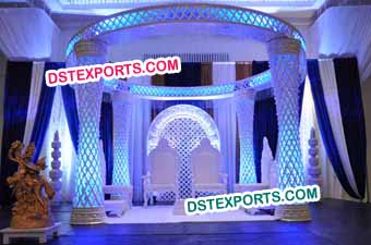 Indian Wedding Plazo Crystal Mandap