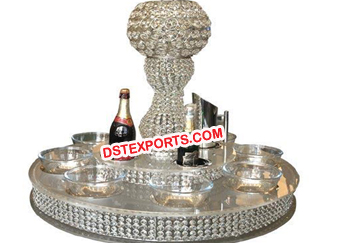 Revolving Tier Crystal lazy Susan