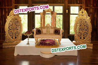 Fiber Jali Oval Backdrop Panel