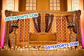Muslim Wedding New Golden Stage Set