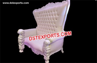 Wedding High Back White Sofa