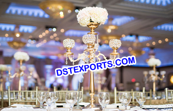 Five Arm Crystal Centerpiece