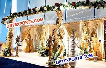 Indian Wedding Wooden Handicraft Twist Mandap