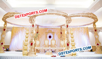 Wooden Wedding Carved Mandap