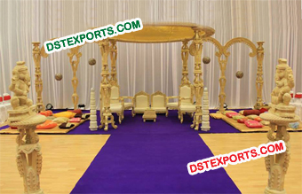 Classical Wedding Wooden Mandap