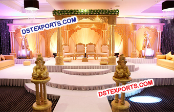 Wedding Wooden Carved Palace Mandap