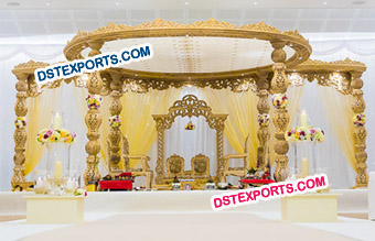 Indian Wedding Wooden Damroo Mandap