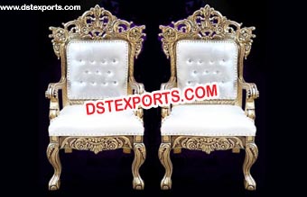 Classic Bride And Groom Royal wedding chair