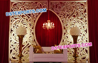 Muslim Wedding Fiber Glass Backdrop Set