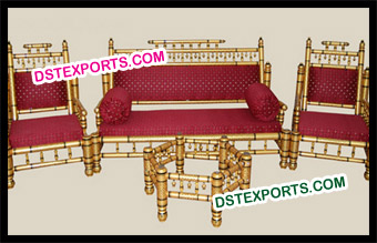 Hand Craft Wedding Sankheda Sofa Set